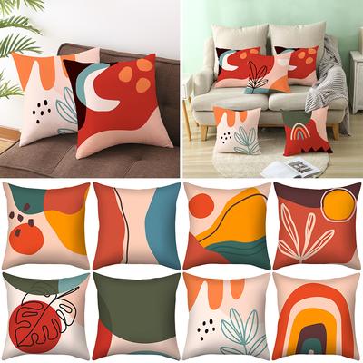 Vintage Plush Square Cushion Cover Waist Throw Pillow Case Home Sofa Decorative