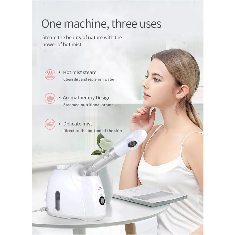 Ozone Facial Steamer Warm Mist Humidifier For Face Deep Cleaning Vaporizer Sprayer Salon Home Spa Skin Care Whitening