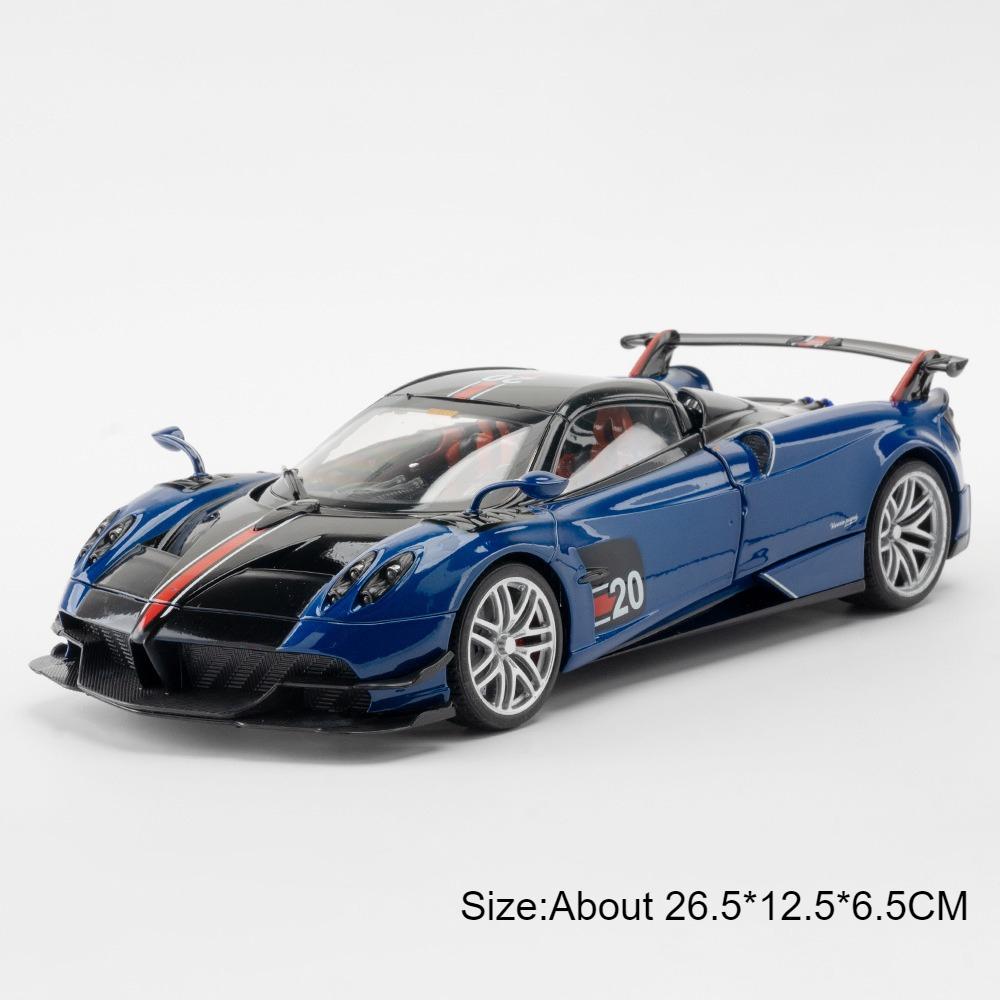 1:18 Large Size Pagani Huayra BC GTR Alloy Diecast Car Model Toy Vehicles Sound Light Shock Absorption Models Kids Presents