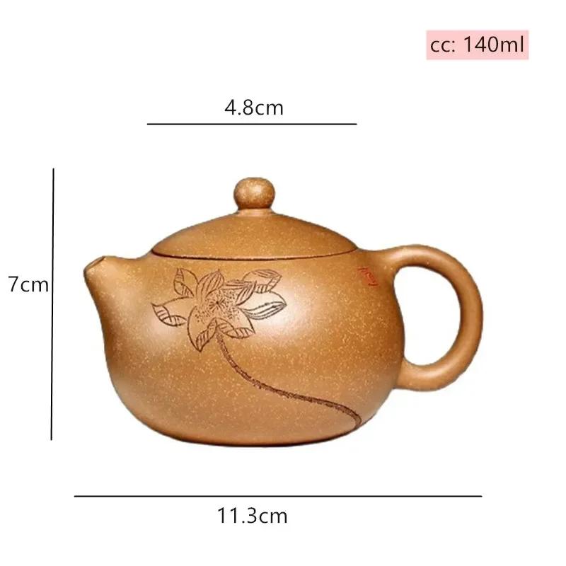 

Handmade Section Mud Xishi Tea Pot Chinese Yixing Purple Clay Teapots Customized Ball Hole Filter Beauty Kettle Zisha Tea Set
