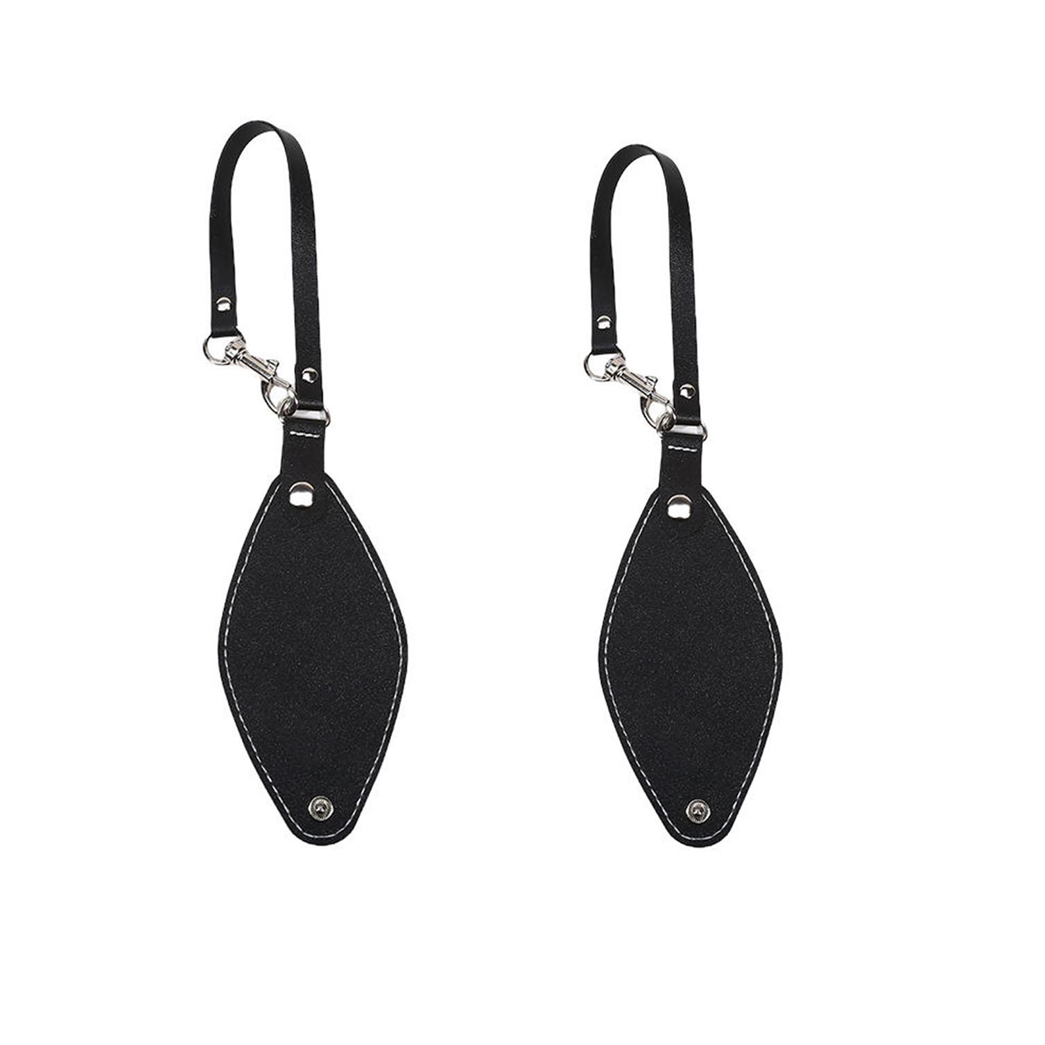 

2 шт. Портативный винтажный кожаный держатель для перчаток с клипсой и шнурком, зажим для шляпы для путешествий на сумках, для улицы, пляжа, женские аксессуары One Size