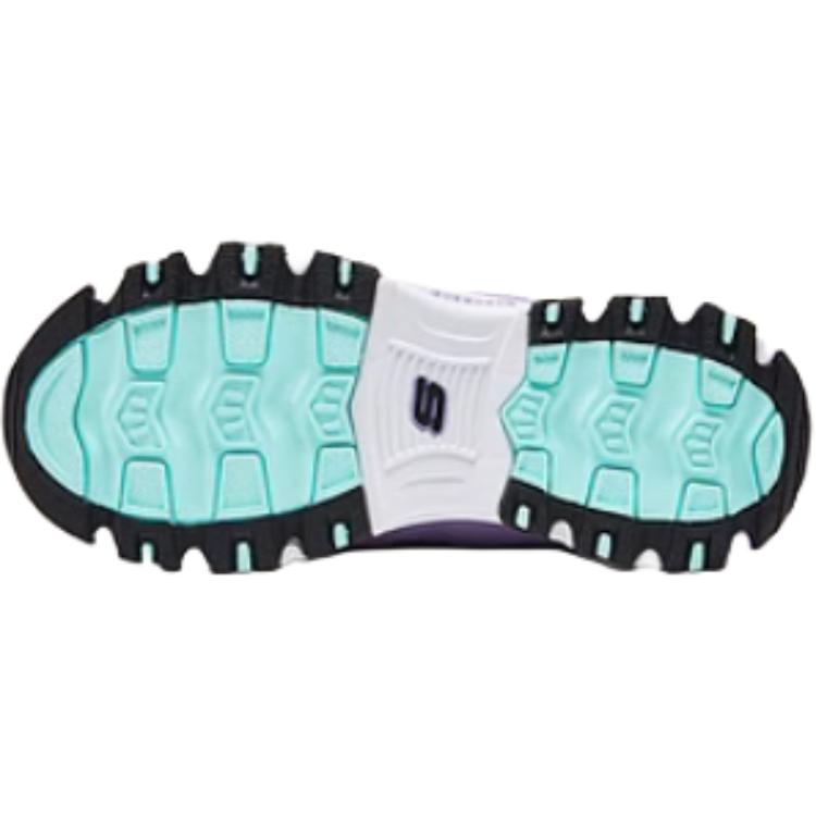 Skechers Kids Mesh Comfortable Versatile Non-Slip Warm Boots Kids Boots Purple Black 303952L-BKLV