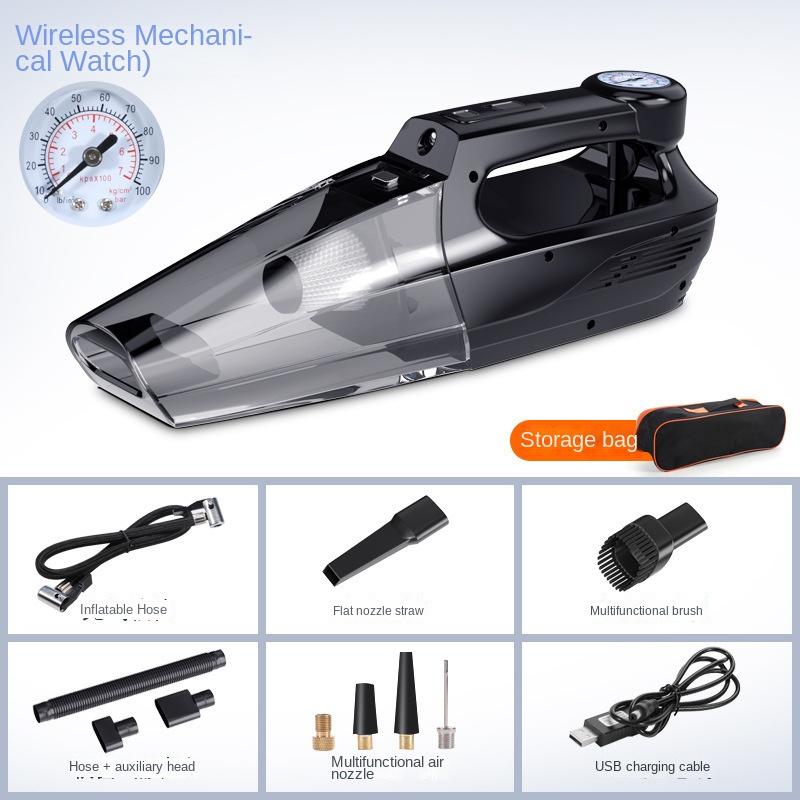 Car Vacuum Cleaner Wireless 4-in-1 High Power Suction Emergency Air Pump Wireless Car Air Pump