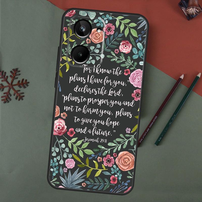Bible Verse Jesus Christ Christian Case For Realme C61 C53 C55 C33 C63 C51 C65 C67 C71 C75 11 12 13 14 15 Pro Plus GT6 GT7 Pro