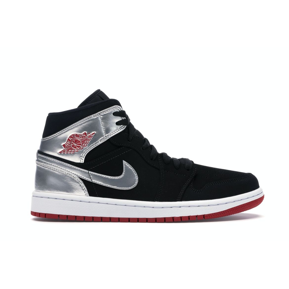 

Мужские кроссовки Air Jordan 1 Mid Johnny Kilroy Black Gym-Red Metallic-Silver 554724-057