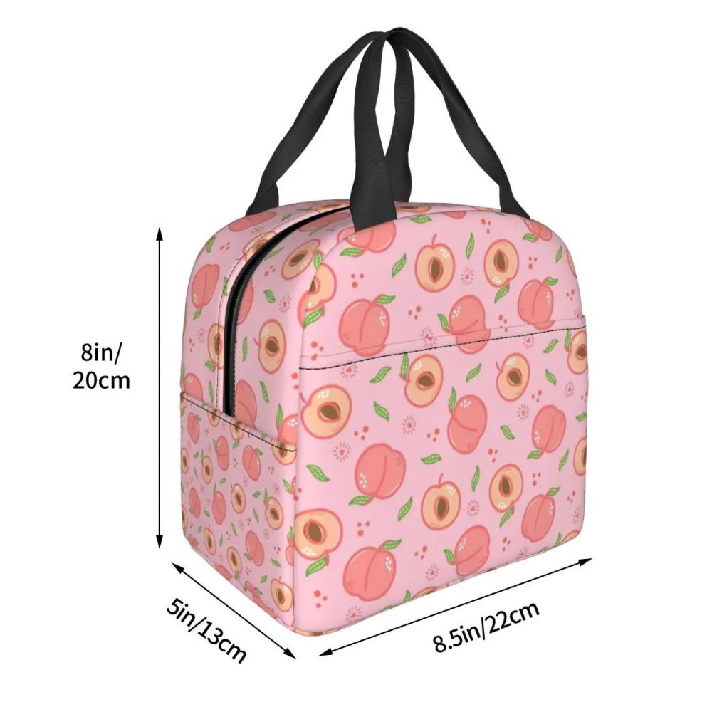 Cartoon Fruit Watermelon Cherry And Pineapples Insulated Lunch Bag Cooler Thermal Food Box Tote Portable Lunch Boxes Container
