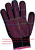1 Pair Non-Slip Silicone BBQ Gloves for Kitchen Grill Camping and Cookware Heat Resistant Oven Gloves Cut Resistant