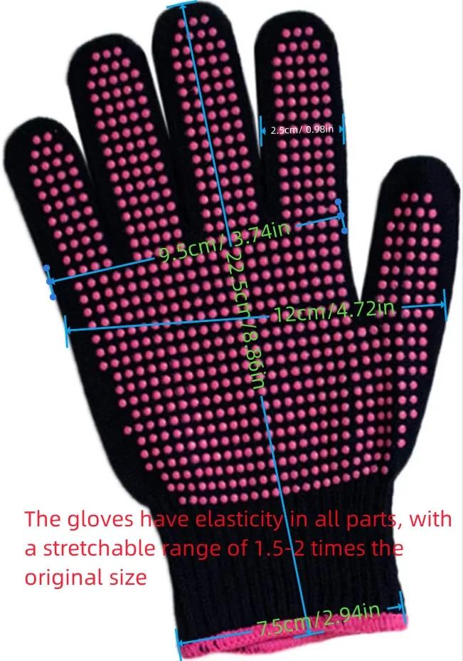 1 Pair Non-Slip Silicone BBQ Gloves for Kitchen Grill Camping and Cookware Heat Resistant Oven Gloves Cut Resistant