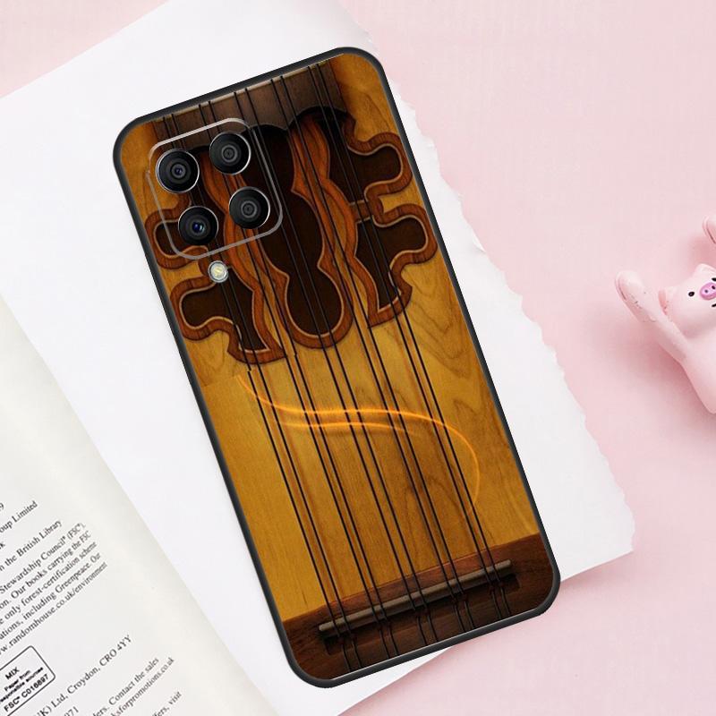 Guitar Violin Fiddle Music Case For Samsung Galaxy M15 M35 M55 M51 M31 M21 M11 M16 M36 M56 M53 M12 M32 M52 M14 M34 M54