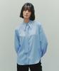 PLAC WOMEN Classic Ribbon Tie Shirt Light Blue