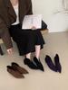 2025 New Short Thick Heel Suede Low Tube V Mouth Martin Fashion Women's Short Boots