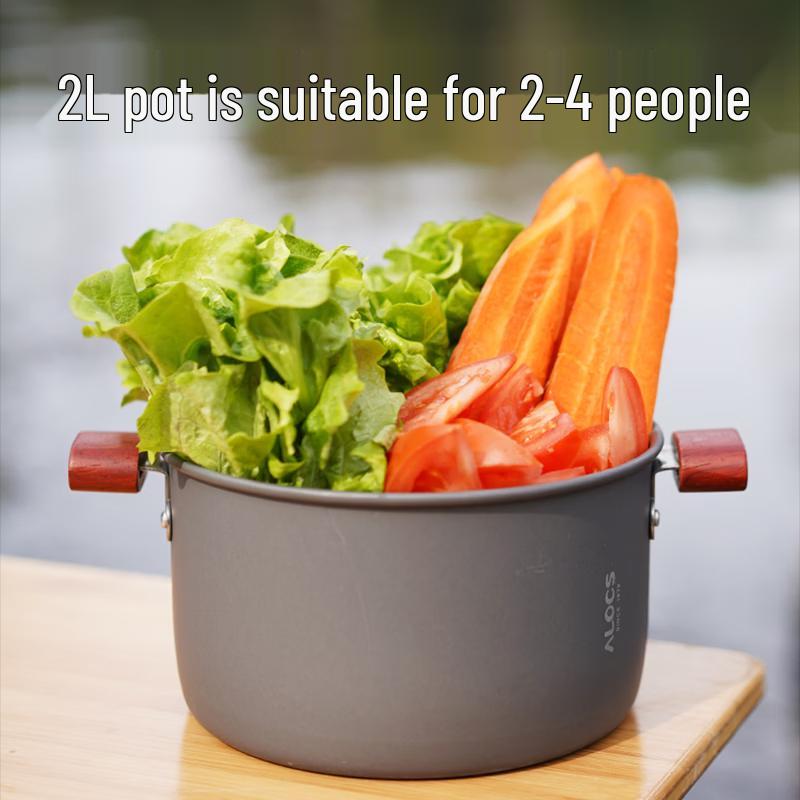 ALOCS Tragbares Outdoor Shabu-Shabu Hot Pot Kochgeschirr Set