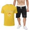 Rock Paper Scissors Table Saw Funny Carpenter Man's New Nine Color Short Sleeved Suit Summer T-Shirt Casual Shorts 2-piece Set