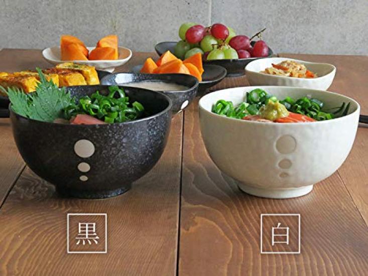 Tableware East Japanese Tableware Polka Dots Okonomi Donburi (Small) Bowl Bowl Small Bowl Mini Bowl Bowl