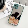 Cute Cartoon Black Cats Animal Soft Phone Case For iphone 7 8 Plus SE2 X XS MAX XR 15 14 11 12 13 Pro Max Shockproof back Cover