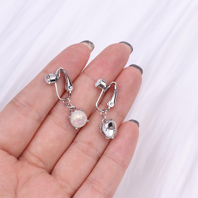 1 Pezzo Anello Finto Ombelico Piercing Finto Ombelico Clip a Corona On Ombelicale Finto Piercing Non Ombelicale Farfalla Cartilagine Gioielli per il Corpo