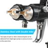 Double 1.4mm Nozzle Dual Heads Two Component Mirror Effect Silver Chrome Air Powered Spray Machine Professional Air
