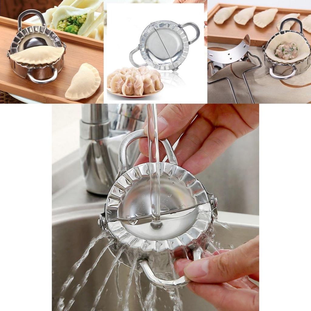 Convenient Home Dumpling Tool 304 Stainless Steel Dumpling Press Mold In Silver