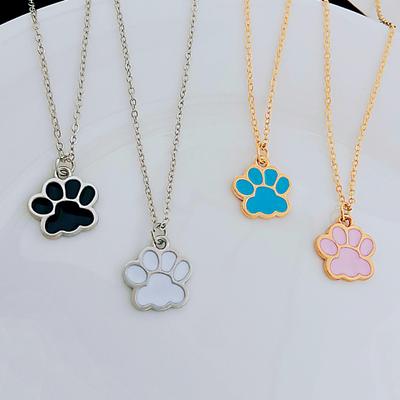 Moda bonito gato garra colar para menina criativo hip-hop colorido dos desenhos animados menina colar dia das crianças presente de aniversário jóias