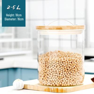 Large Capacity Glass Storage Jar with Airtight Lid