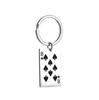 Creative Stainless Steel Poker Pendant: Ace To King of Spades Keychain Backpack Charm