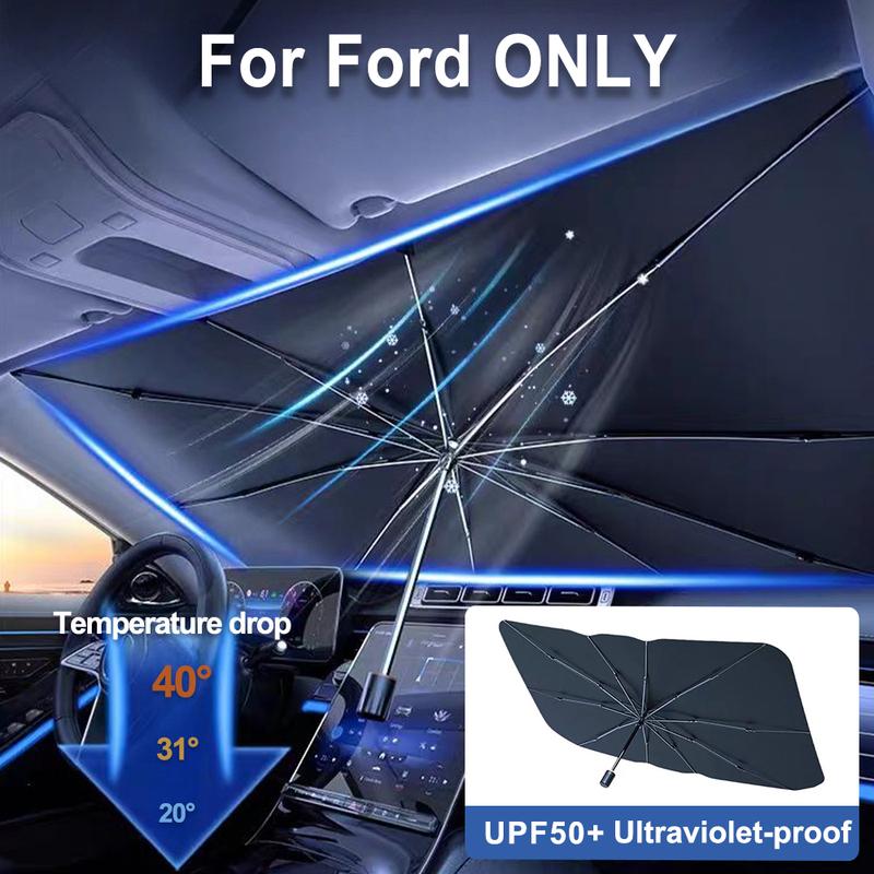 For Ford Focus 2 3 Ecosport C-Max S-Max Ka Mondeo Kuga Galaxy Fiesta Car Windshield Sunshades Front Shading Umbrella