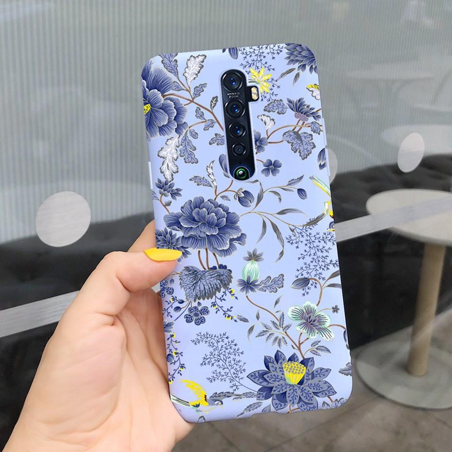 Cute Printed Phone Case For OPPO Reno2 Case Liquid Silicone Soft TPU Back Cover For Oppo Reno2 F / Z Reno 2 2F 2Z Cases Bumper