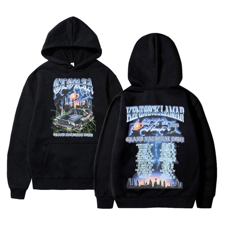 Rapper Kendrick Lamar & SZA Grand National Tour 2025 Mikina Pánská Dámská Hip Hop Móda Pop Music Mikina Oversized Streetwear