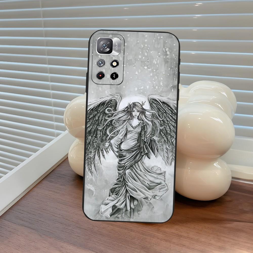 Gothic Girl Sculpture Retro Phone Case for Xiaomi Redmi Note 14 12 11 13 9 Ultra 10 Lite POCO F4 F5 X5 Pro Plus Cover