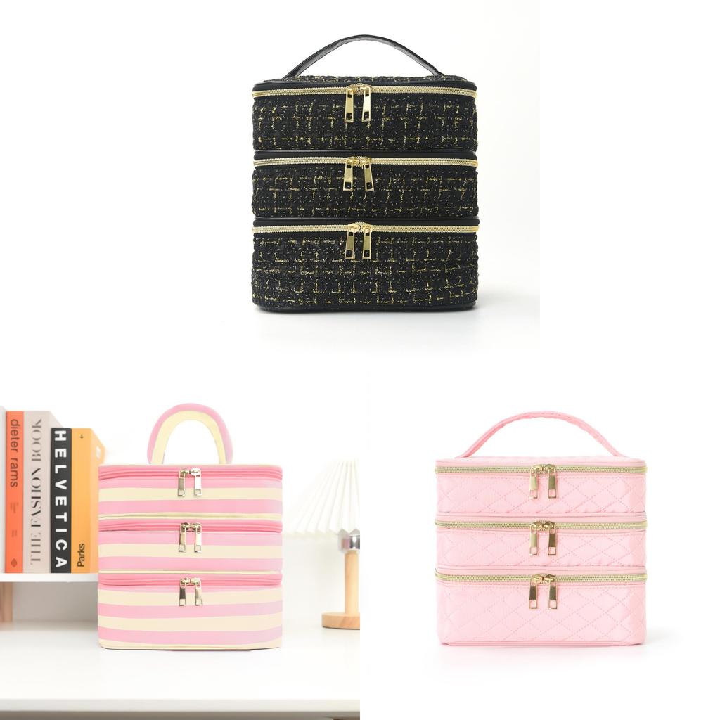 Cotton Travel Toiletry Bag With Waterproof Design For Home Use And Storage