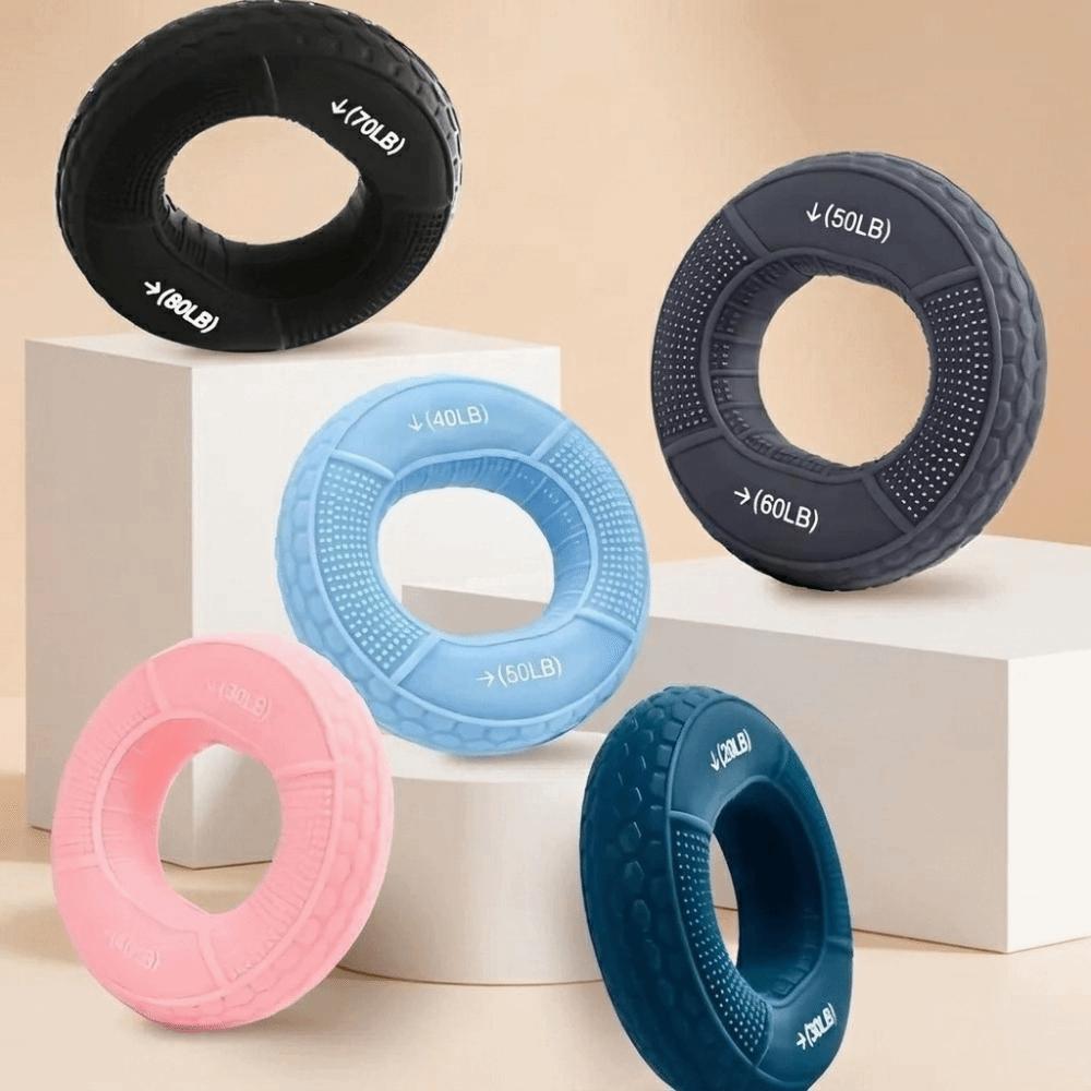 Finger Grip Circle Silicone Finger Grip Double Strength Training Ring Hand Strengthener For Adults