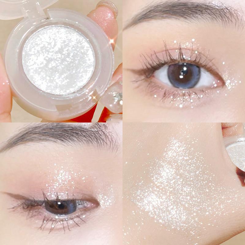 Spazio cowboy cosmico Evidenziatore Occhi Glitter Ombretto monocromatico Tavolozza Shimmer Satin Trucco Tavolozza Ombretto Kit evidenziazione