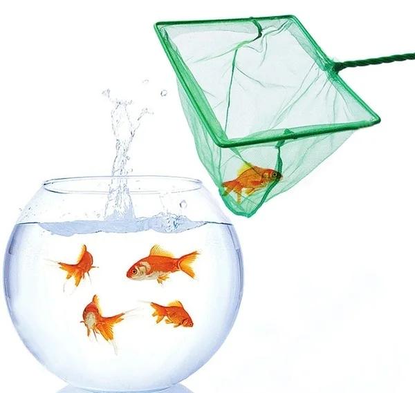 Long Handle Square Aquarium Fishing Net Landing Net for Fish Floating Objects  Crab Net Fishing Rod Dryer Hand Net
