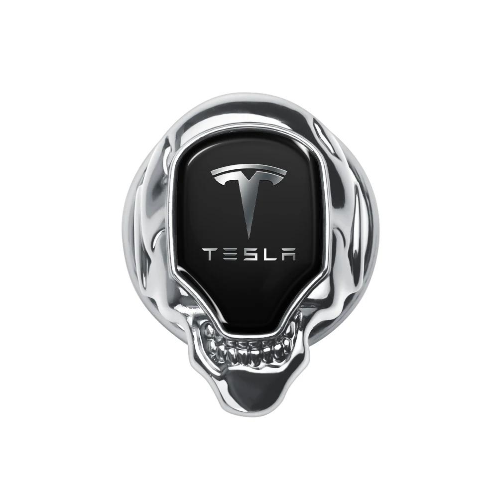 

Car Sticker 2025 Hot Car Interior Engine Ignition Start Stop Button Logo Cover For Tesla Model 3 Model Y Model S X Roadster Cybe