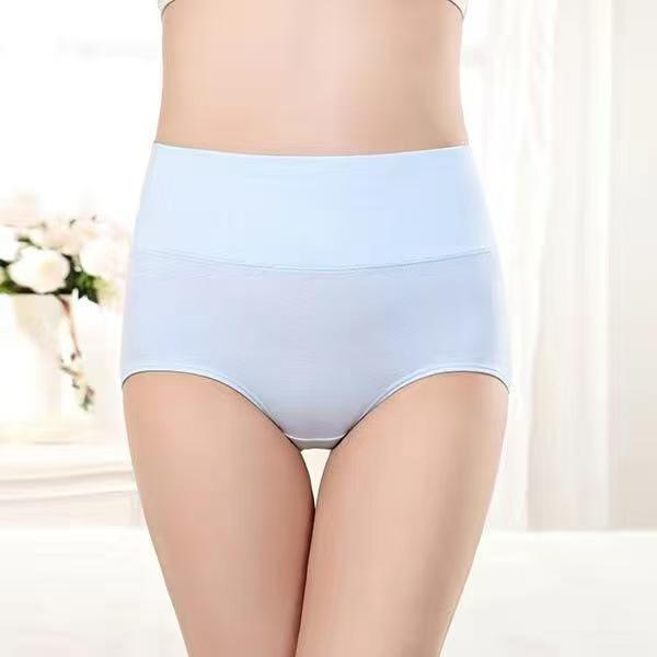 Novas Calcinhas Triângulo de Algodão de Cintura Alta para Mulheres - Sem Costura, Respiráveis, Antibacterianas, Tamanho Grande, com Controle Abdominal e Levanta Bumbum.