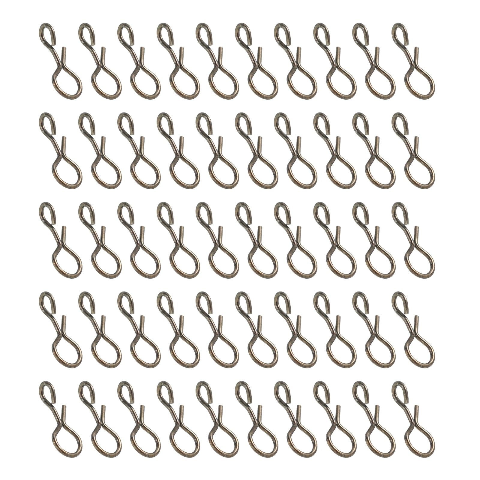 

PATIKIL 0.4 x 0.1 Fly Fishing Snaps, Pack of 100, чорний