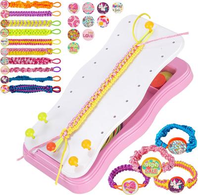 Zestaw do tworzenia plecionych bransoletek przyjaźni DIY Kreatywne elastyczne bransoletki Materiały do rękodzieła Idealny prezent-puzzle dla dziewczynek