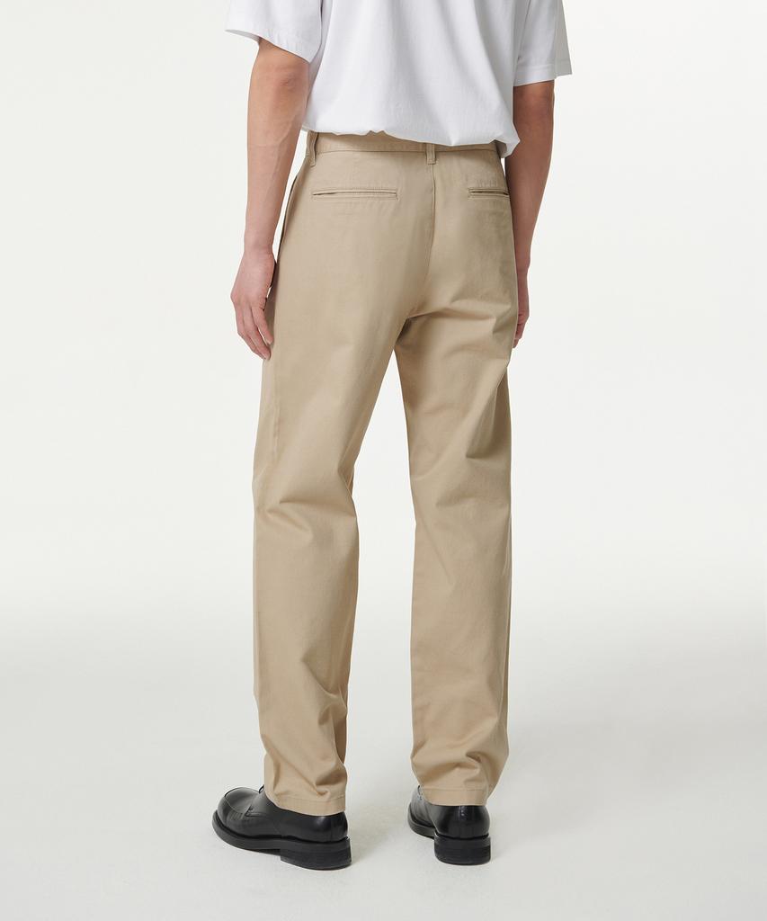 MUSINSA STANDARD One-Tuck Regular Fit Chino Pants [Classic Beige]