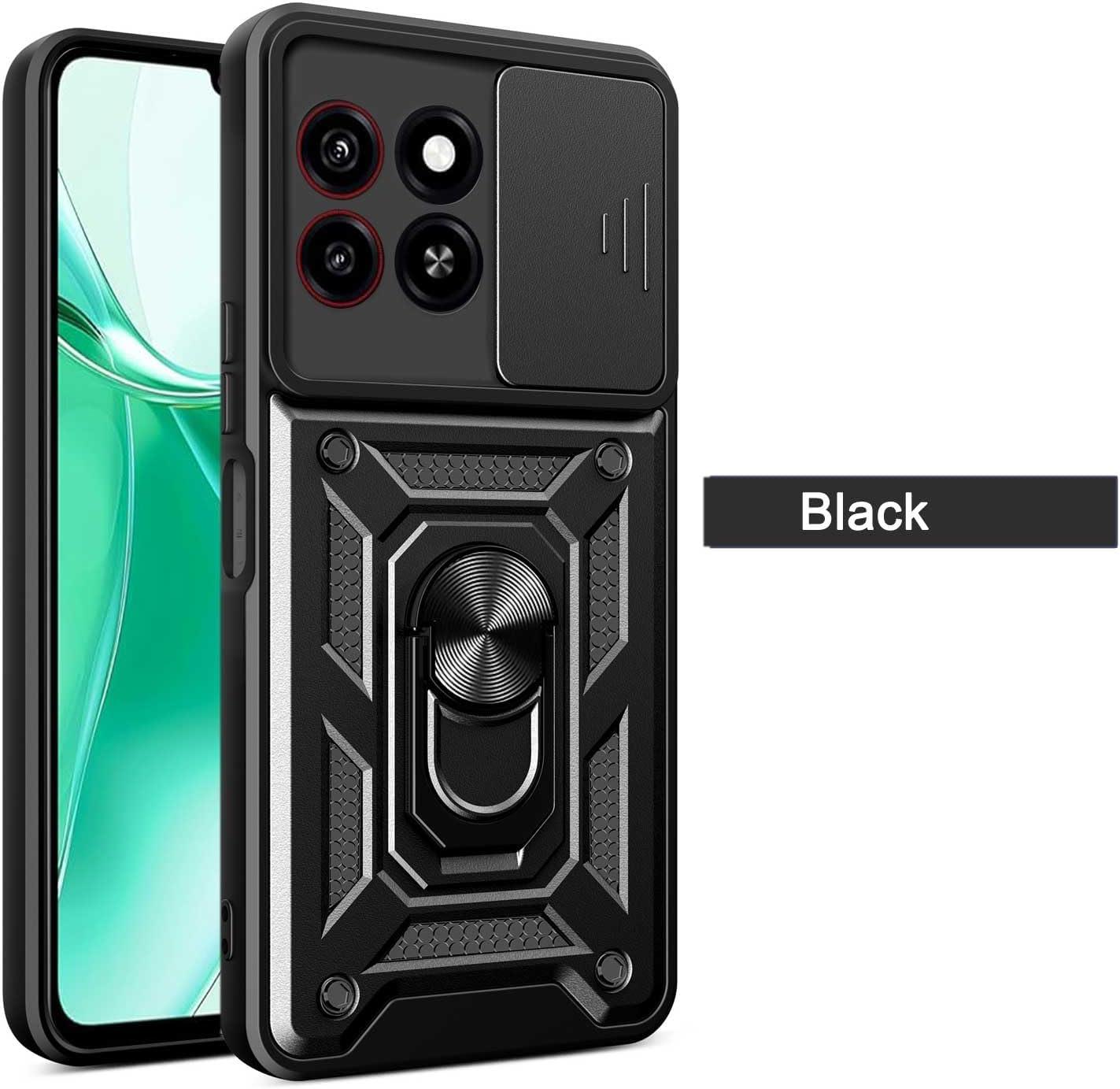 

Чехол Military Armor для ZTE Blade A35 A55, защитный чехол для объектива с кольцом, магнитный держатель, чехол Fundas ZTE Blade A55