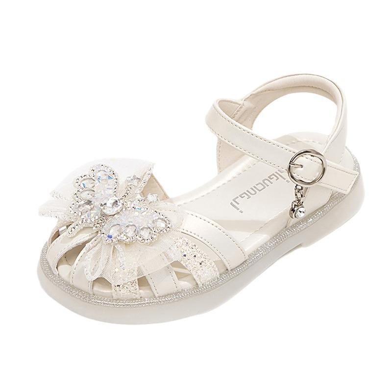 Girls' Closed-Toe Princess Sandals2026Summer new soft-soled fashionable non-slip versatile casual sandals for children
