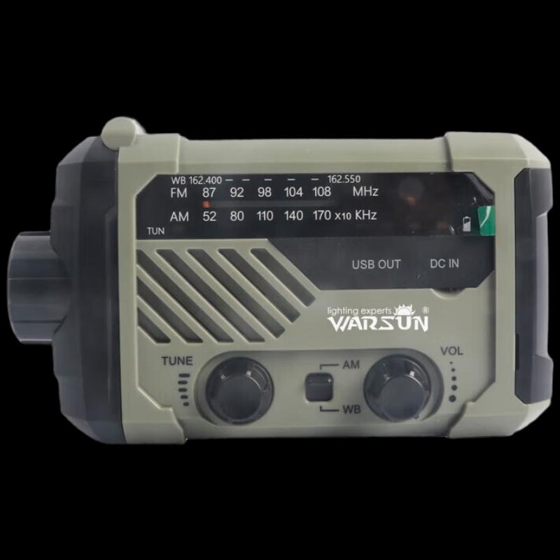Wolfson Portable Emergency Radio Flashlight