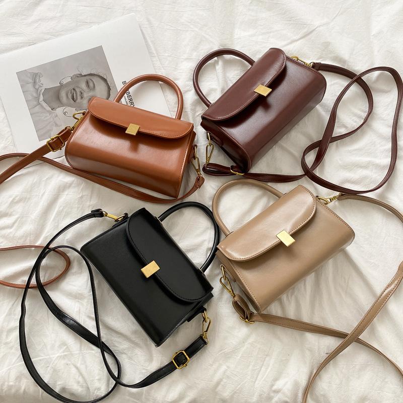 Simple Fashion Square Crossbody Bag for Women Thin Strap Shoulder Handbag