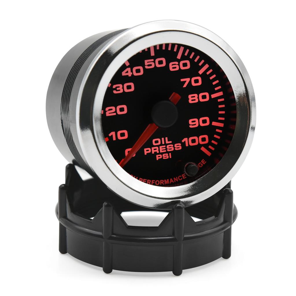 New 12V 2'' 52mm 7 Colors LED Car Boost Gauge Water Temperature Oil Temp Oil Press Air Fuel Ratio Voltmeter Tachometer RPM Gauge