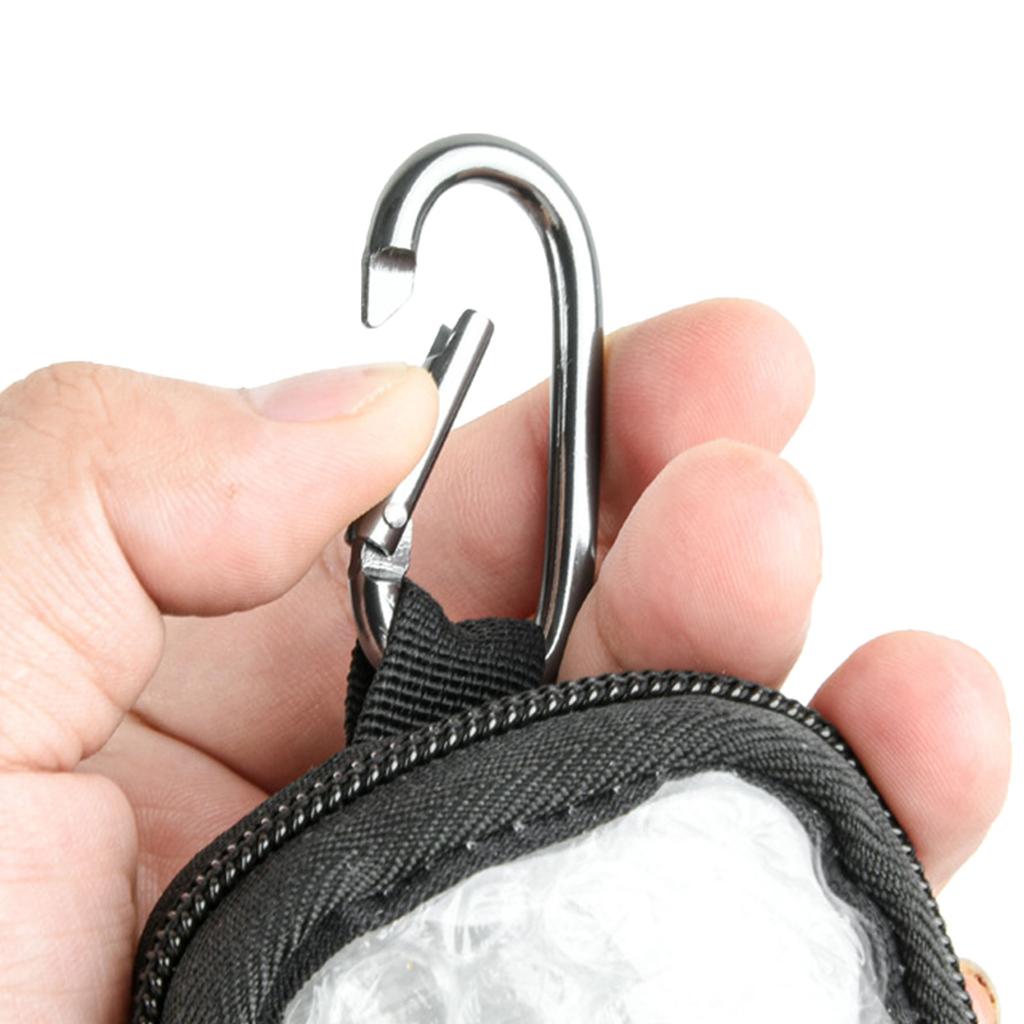 Durable MP3 Storage Bag Carry Case Music Player Case Carabiner Anti Bumps Anti-Drops Drops Dustproof Pouch Protector