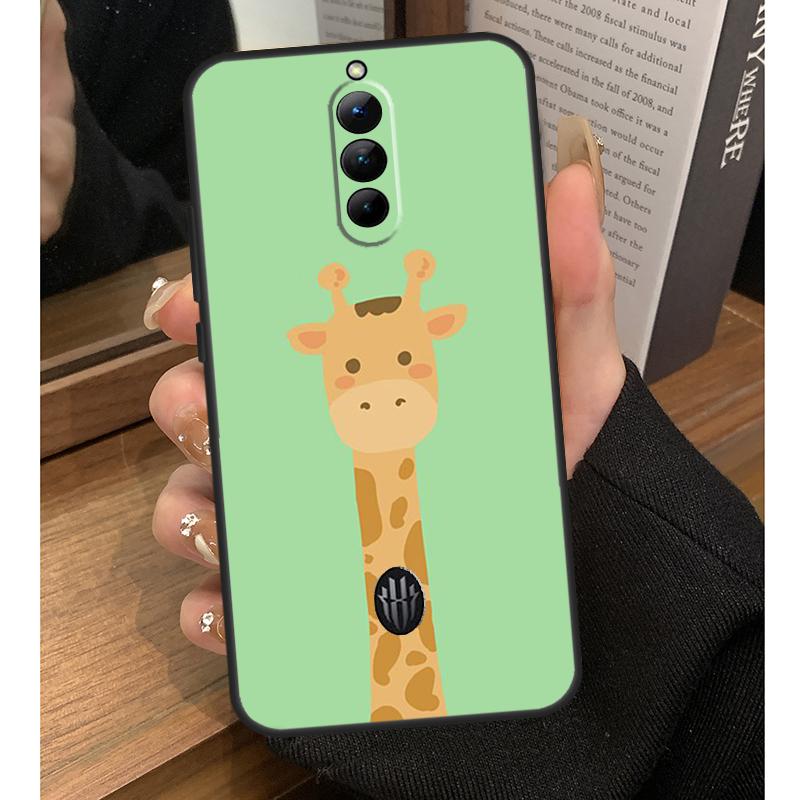 Cute Cartoon Animal Giraffe Case For Nubia Red Magic 8S 9S Pro Plus 6S 7S 6 7 Pro 6R 5G RedMagic 9 8 10 Pro Plus Coque
