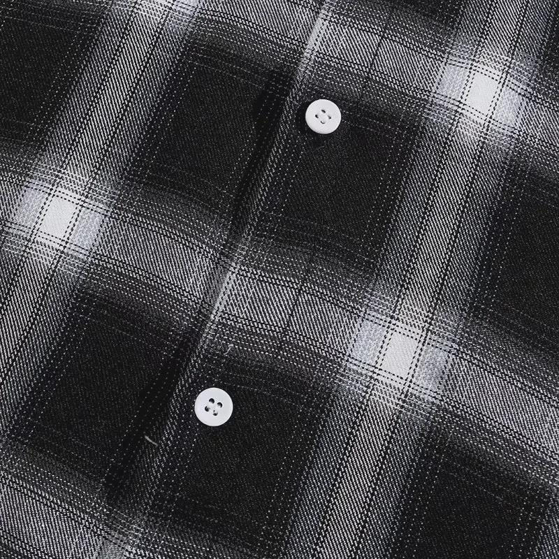 Men's Japanese Retro Plaid Shirt - Niche Design, Loose Long Sleeves, Spring/Autumn Casual Layering Shirt