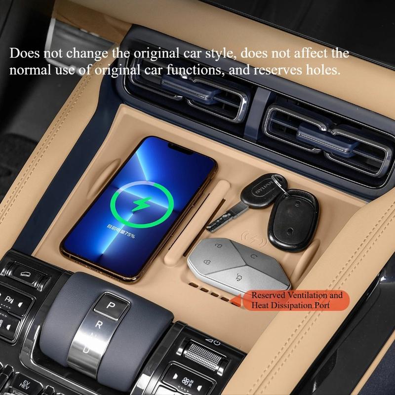 For BYD Leopard 5 2025 Intelligent Driving Car Center Control Wireless Charging Silicone Pad Control Panel Anti Slip Mat