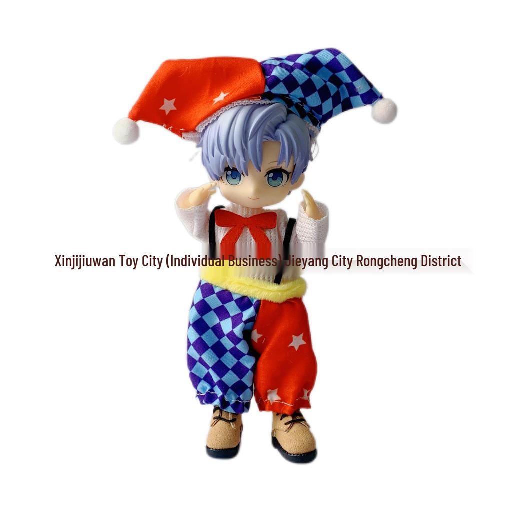 16cm Doll Clothes Set: OB11 Beast Cub Skirt & 12-Point BJD Dress-Up
