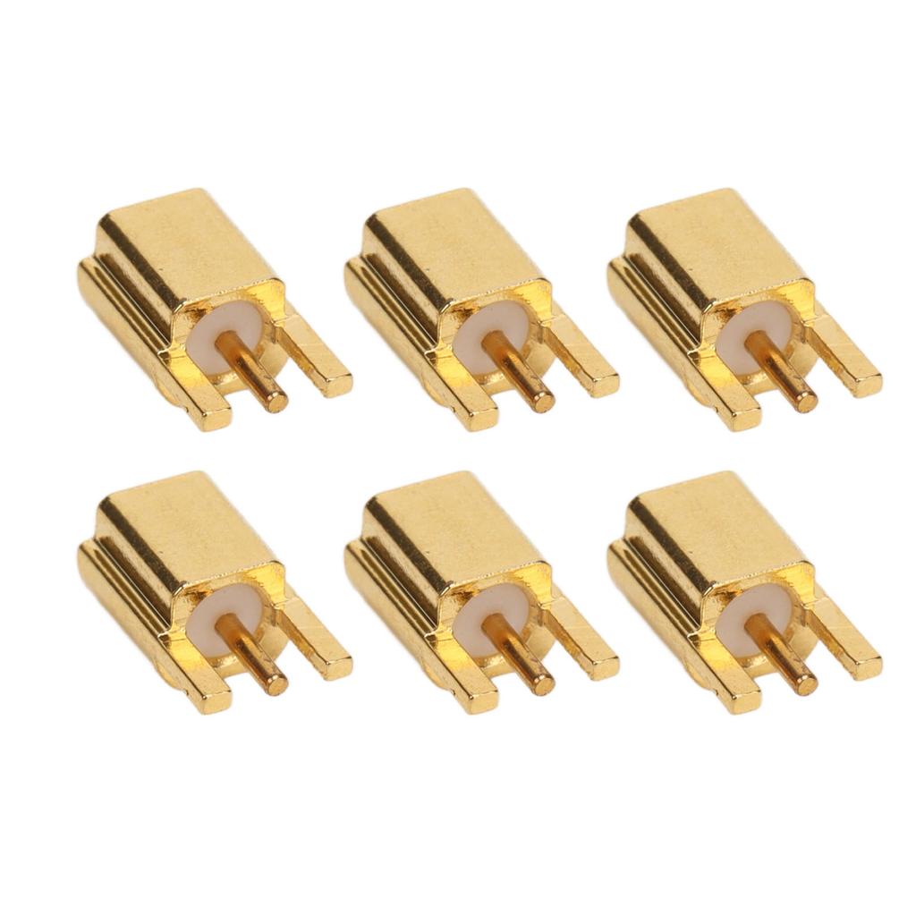 10PCS MMCX Socket 3 Pin Connection Female Jacks Coaxial RF Connector Set OFC Material 50ohms