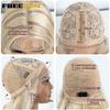 FREEDOM Synthetic Lace Front Wigs For Women 28 Inches Long Body Wave Wig Ombre Brown Blonde White Cosplay Wig Natural Hairline